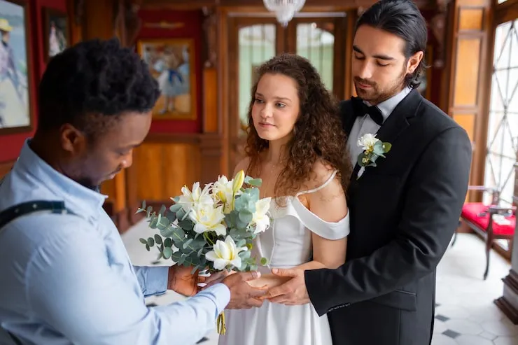 Bride and groom luxury car service in New Orleans